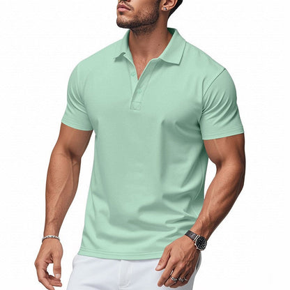 Kortermet poloskjorte til herre – Sportslig slim-fit
