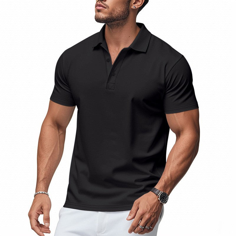 Kortermet poloskjorte til herre – Sportslig slim-fit