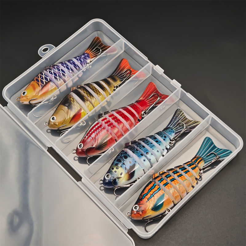 🎣 Spar 50 %! 🐟 Flerdelt bionisk swimbait / wobbler for fiske