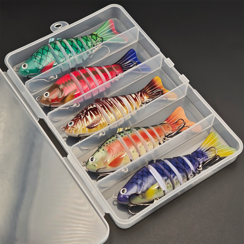 🎣 Spar 50 %! 🐟 Flerdelt bionisk swimbait / wobbler for fiske