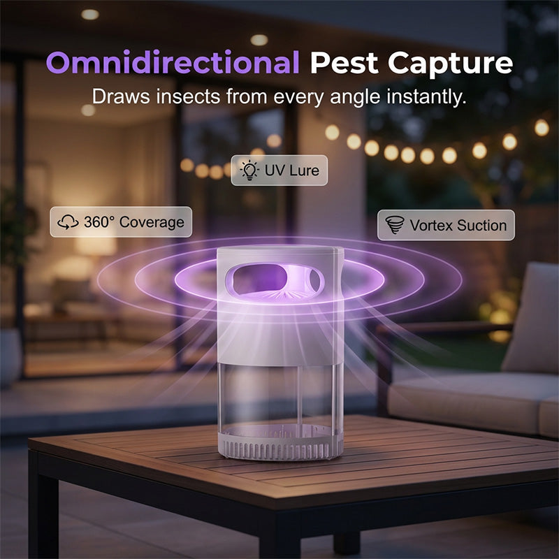 🦟 Stillegående UV-mygglampe / insektsfanger | Lydløs og giftfri | USB-drevet | Et must for soverommet 😴💤