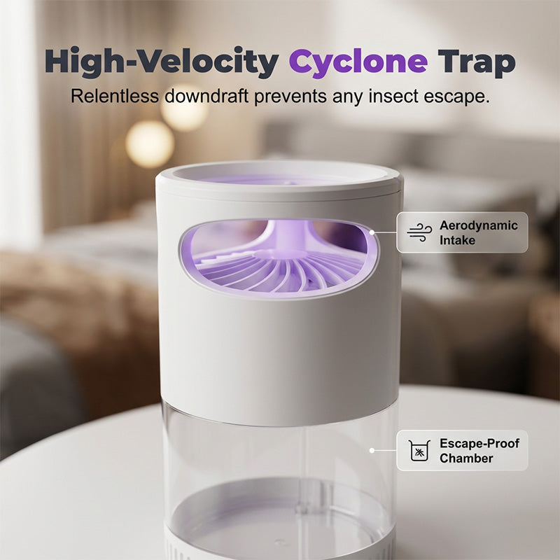 🦟 Stillegående UV-mygglampe / insektsfanger | Lydløs og giftfri | USB-drevet | Et must for soverommet 😴💤