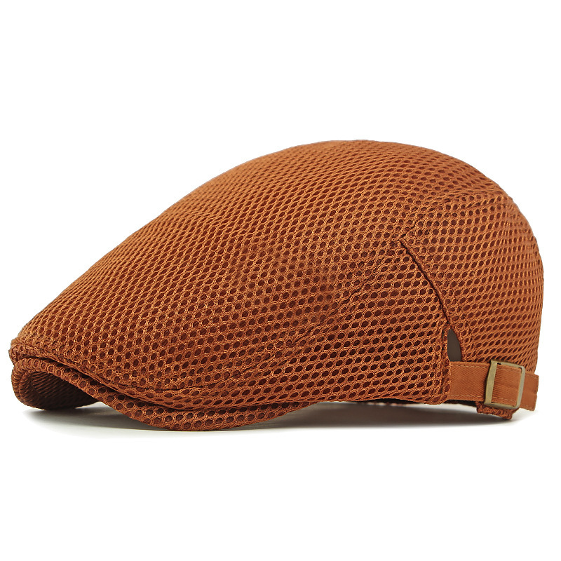 Pustende flat cap med justerbar stropp