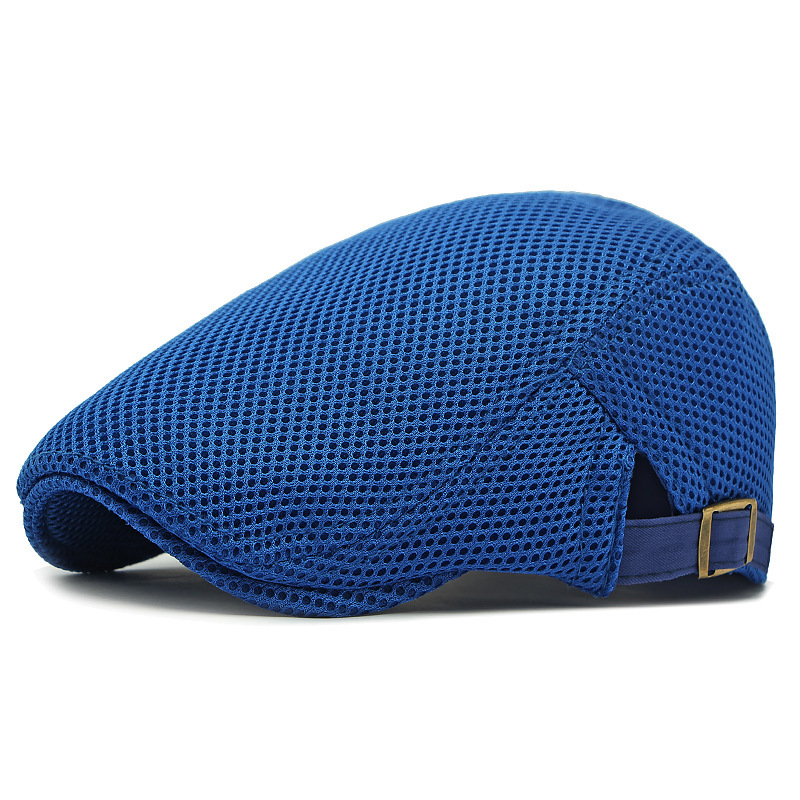 Pustende flat cap med justerbar stropp
