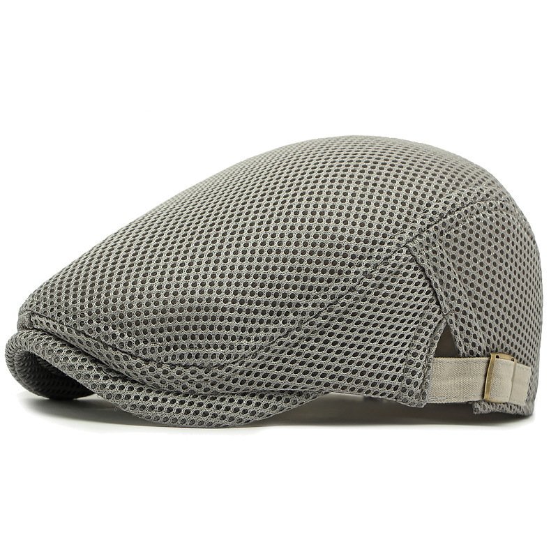 Pustende flat cap med justerbar stropp