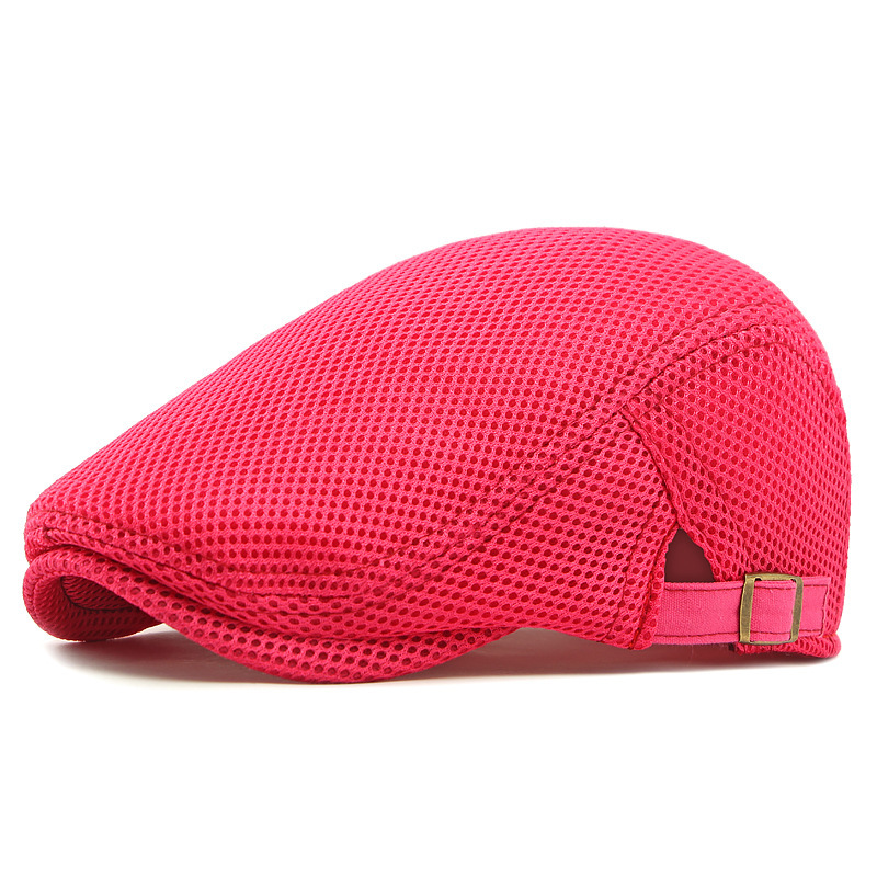 Pustende flat cap med justerbar stropp