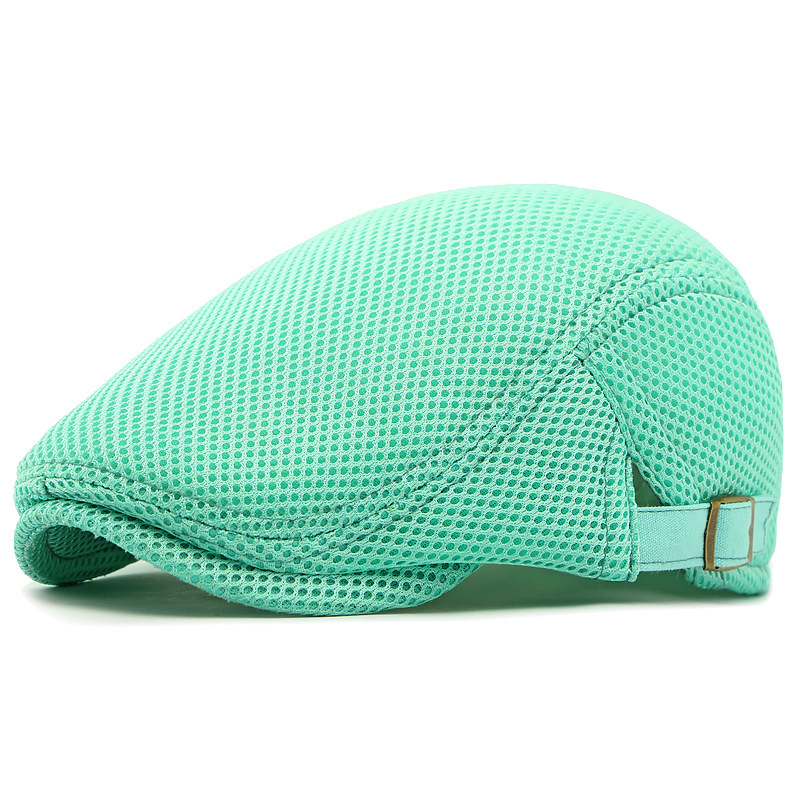 Pustende flat cap med justerbar stropp