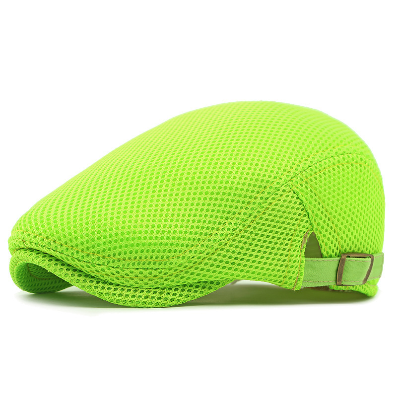 Pustende flat cap med justerbar stropp