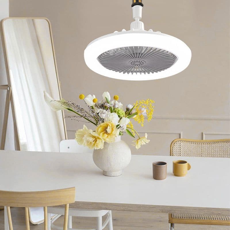 LED-takvifte med fjernkontroll – stillegående, 3 lysmoduser, energisparende 🌀