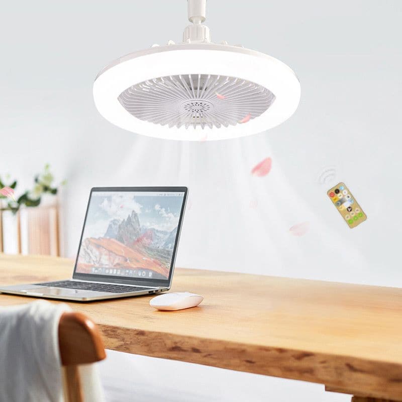 LED-takvifte med fjernkontroll – stillegående, 3 lysmoduser, energisparende 🌀
