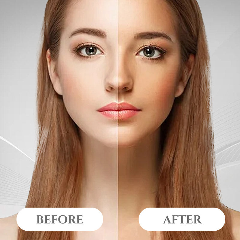 Naturlig og lys flytende bronzer