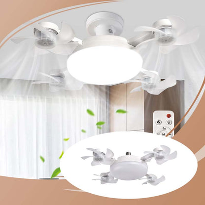 Ny E27 takviftelampe – 2-i-1 stillegående LED-viftelampe