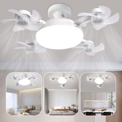 Ny E27 takviftelampe – 2-i-1 stillegående LED-viftelampe
