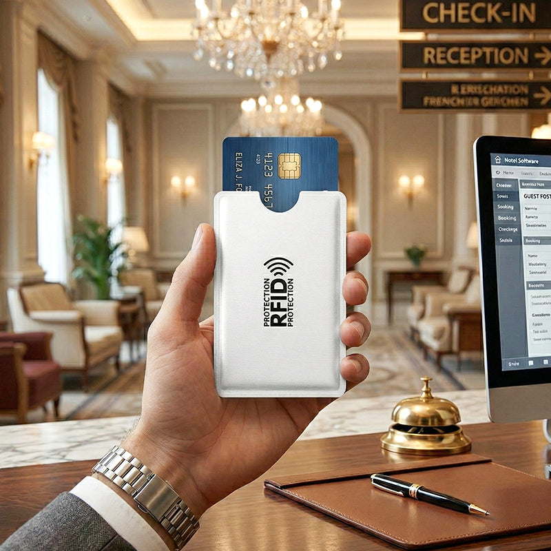 RFID-blokkerende kredittkortetui / Antiskimming-kortbeskytter