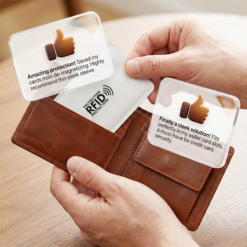 RFID-blokkerende kredittkortetui / Antiskimming-kortbeskytter