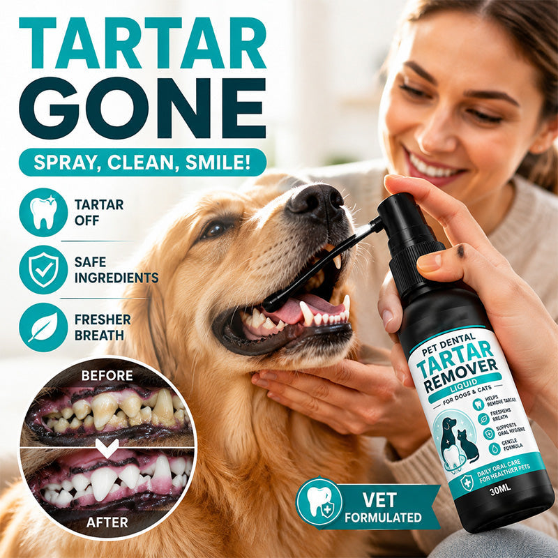 Skånsom tannpleiespray for kjæledyr