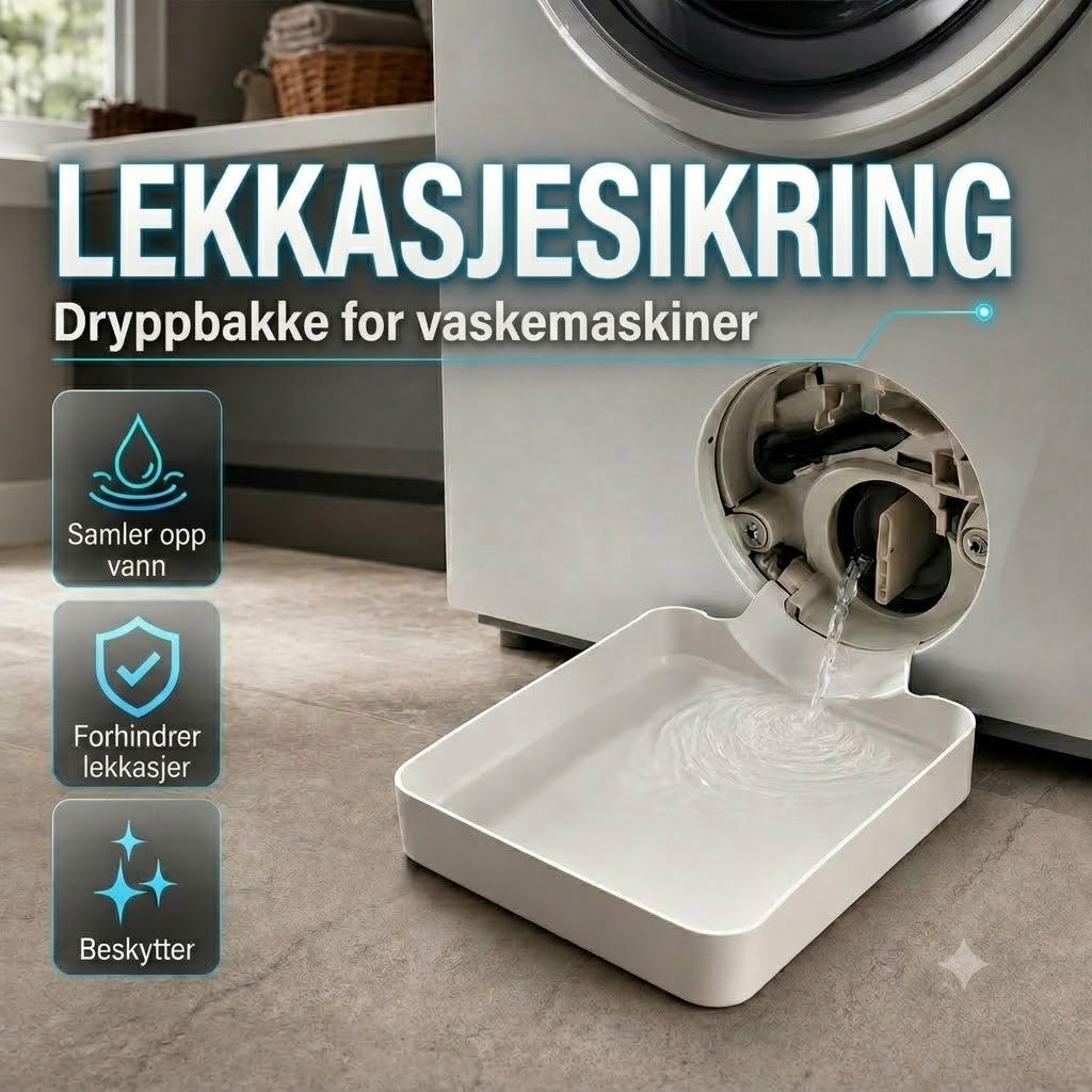 Spillbakke for vaskemaskin / Dryppbrett for vaskemaskin