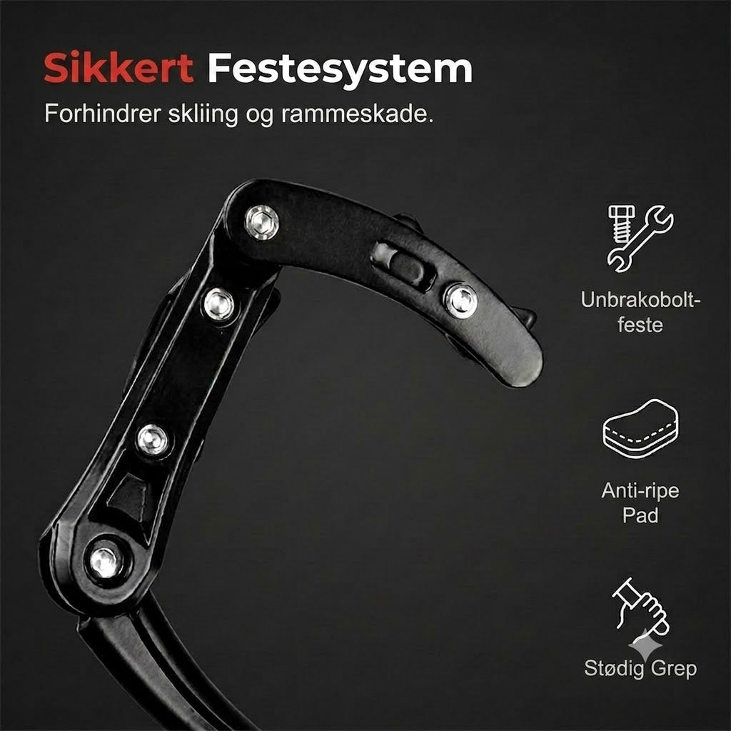 🚲 Justerbar sykkelstøtte | Passer til 24-29 tommers sykler