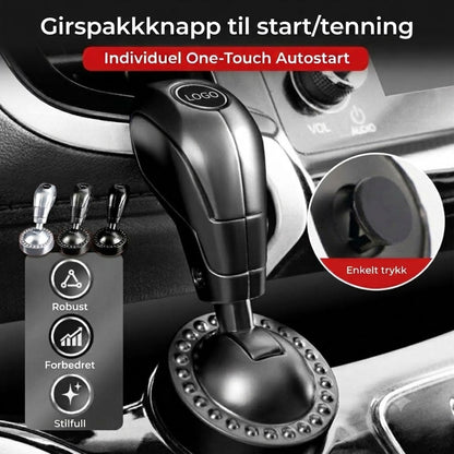 🚗Vippebryter for start/stopp av bil – dekorativt deksel for startknapp🕹️